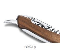 0.9701.63 Victorinox Swiss Army Knife 130mm Walnut Wine Master Pocket Tools NEW