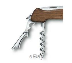 0.9701.63 Victorinox Wine Master 130mm 6 Tools Pocket Knife Walnut Wood