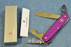 1/100 Very Rare Victorinox Farmer Bicolor Orange Purple Nib New Swiss Army Knife