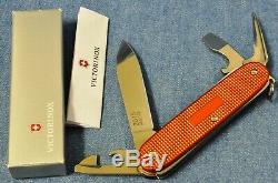 1/100 Very Rare Victorinox Farmer Bicolor Orange Purple Nib New Swiss Army Knife