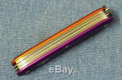 1/100 Very Rare Victorinox Farmer Bicolor Orange Purple Nib New Swiss Army Knife