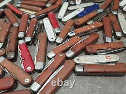 103 PCS Big Collection of Military Swiss Army Knives Victorinox Wenger etc