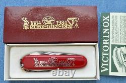 1884-1984 84mm NIB NOS 100th Anniversary Victorinox Spartan Swiss Army Knife