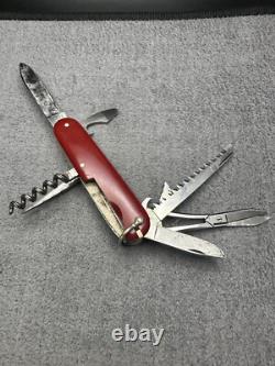 1946 RARE VICTORINOX HUNTSMAN Swiss Army Knive (Cat 236a) ARMEE SUISSE & INOXYD