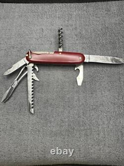 1946 RARE VICTORINOX HUNTSMAN Swiss Army Knive (Cat 236a) ARMEE SUISSE & INOXYD