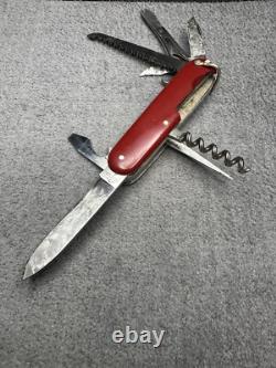 1946 RARE VICTORINOX HUNTSMAN Swiss Army Knive (Cat 236a) ARMEE SUISSE & INOXYD