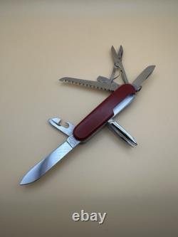 1957-1960 RARE! VICTORINOX CRAFTSMAN 91mm VICTORIA STAINLESS & HOFFRITZ RED