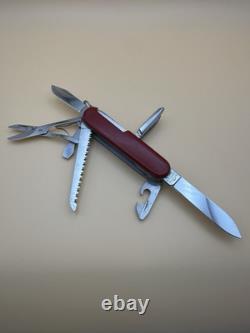 1957-1960 RARE! VICTORINOX CRAFTSMAN 91mm VICTORIA STAINLESS & HOFFRITZ RED