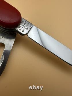 1957-1960 RARE! VICTORINOX CRAFTSMAN 91mm VICTORIA STAINLESS & HOFFRITZ RED