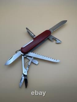 1957-1960 RARE! VICTORINOX CRAFTSMAN 91mm VICTORIA STAINLESS & HOFFRITZ RED