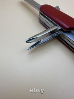 1957-1960 RARE! VICTORINOX CRAFTSMAN 91mm VICTORIA STAINLESS & HOFFRITZ RED