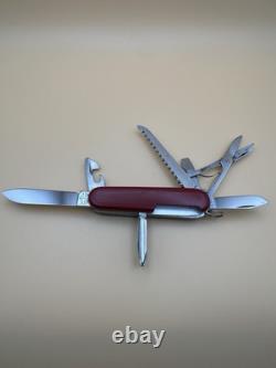 1957-1960 RARE! VICTORINOX CRAFTSMAN 91mm VICTORIA STAINLESS & HOFFRITZ RED