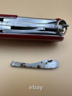 1957-1960 RARE! VICTORINOX CRAFTSMAN 91mm VICTORIA STAINLESS & HOFFRITZ RED