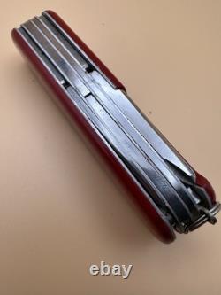 1957-1960 RARE! VICTORINOX CRAFTSMAN 91mm VICTORIA STAINLESS & HOFFRITZ RED
