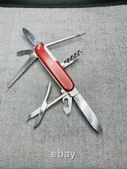 1957-1962 Rare Victorinox Huntsman Victoria Officier Suisse Rostfrei Pat
