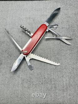 1957-1962 Rare Victorinox Huntsman Victoria Officier Suisse Rostfrei Pat