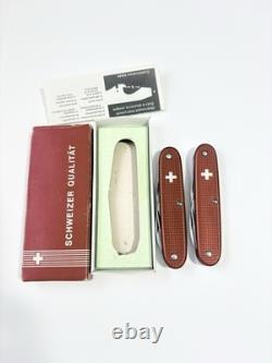 1957-65 Victorinox Pioneer/Sturdy BOY Alox Elinox 2 Knives. Mint! One With Box