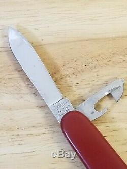 1960's Victorinox Tourist 84mm Swiss Army Knife with Bail Shackle -Victoria