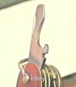 1961-68 VICTORIA FISHERMAN w Closed Bail Swiss Army Knife Sharp Arc +PAT NrMT