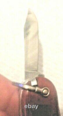 1961-68 VICTORIA FISHERMAN w Closed Bail Swiss Army Knife Sharp Arc +PAT NrMT