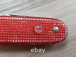 1965 Elsener Schwyz 93mm model 1961 Red Alox Soldier Swiss Army Knife Military