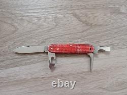 1965 Elsener Schwyz 93mm model 1961 Red Alox Soldier Swiss Army Knife Military