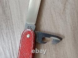 1965 Elsener Schwyz 93mm model 1961 Red Alox Soldier Swiss Army Knife Military