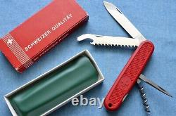 1979-80 VTG 108mm Victorinox SAFARI/RED TROPPER Swiss Army Knife NEW IN BOX NOS