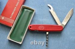 1979-80 VTG 108mm Victorinox SAFARI/RED TROPPER Swiss Army Knife NEW IN BOX NOS