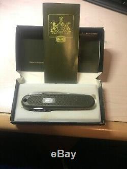 1980s MAUSER Victorinox LARGE Swiss Army Knife OLIVE GREEN Blade Guard MINT+BOX