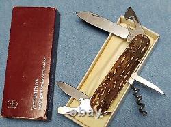 1980s vintage, new in box Victorinox Spartan Standard STAG HORN Swiss Army Knife