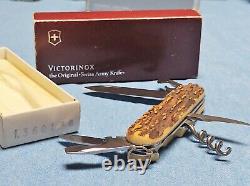 1980s vintage, new in box Victorinox Spartan Standard STAG HORN Swiss Army Knife