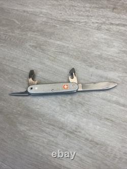 1982 Victorinox Silver Swiss Army Knife Soldier Folding Knife