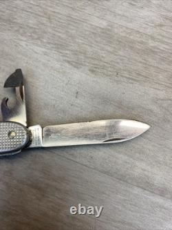 1982 Victorinox Silver Swiss Army Knife Soldier Folding Knife