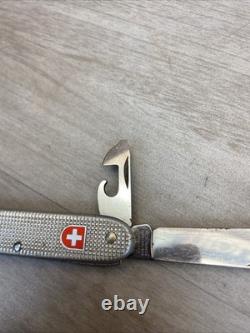 1982 Victorinox Silver Swiss Army Knife Soldier Folding Knife