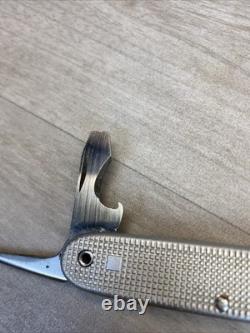 1982 Victorinox Silver Swiss Army Knife Soldier Folding Knife