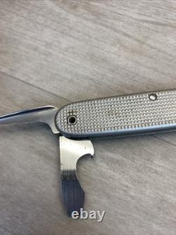 1982 Victorinox Silver Swiss Army Knife Soldier Folding Knife