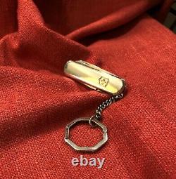 1990s Victorinox Classic TIFFANY Sterling and Gold Swiss Army Knife Keychain