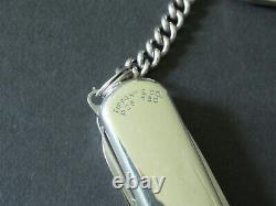 1990s Victorinox Classic TIFFANY Sterling and Gold Swiss Army Knife Keychain