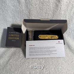 2016 Victorinox Climber Limited Edition 24K Gold Brazil Olympic Games Multi Tool