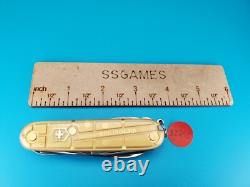 2016 Victorinox Climber Limited Edition 24K Gold Brazil Olympic Games Multi Tool