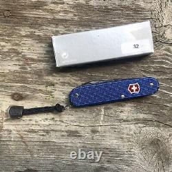 #32/50 Victorinox Cadet Folding Knife 84mm Blue + Red Shield Nib Edc Sak