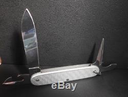 4 Victorinox / Wenger Soldier Alox Silver Swiss Army Knife 1993-1996-2001-2007