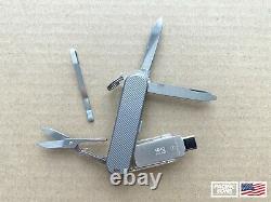 58mm Custom Victorinox Swiss Army Knife @Work with Titanium Scales with 16gb USB