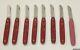 8 Victorinox Swiss Made Stainless Steel Blade Folding Floral Pocket Knives