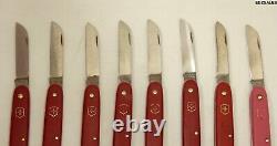 8 Victorinox Swiss Made Stainless Steel Blade Folding Floral Pocket Knives