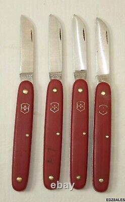 8 Victorinox Swiss Made Stainless Steel Blade Folding Floral Pocket Knives