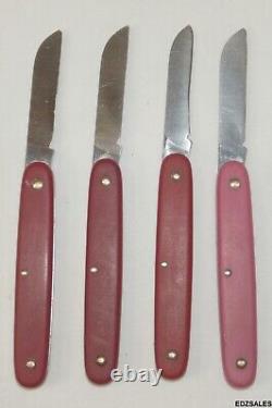 8 Victorinox Swiss Made Stainless Steel Blade Folding Floral Pocket Knives