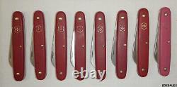 8 Victorinox Swiss Made Stainless Steel Blade Folding Floral Pocket Knives