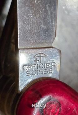 9 Victorinox CyberTool Lite Ruby Red Swiss Army Knife 91mm 24 Tool Rare Used